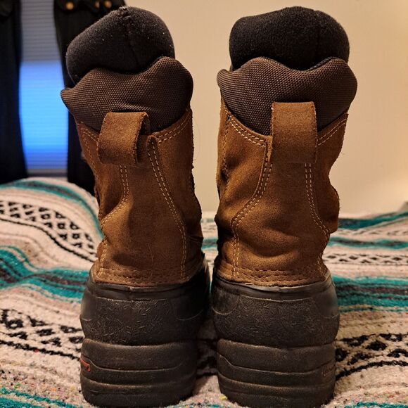 LACROSSE WINTER DUCK BOOTS THINSULATE LINERS KIDS SIZE 5 BROWN LEATHER WARM - Picture 3 of 8